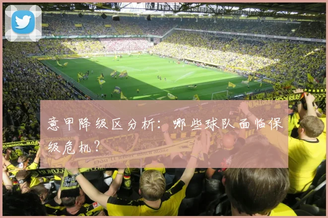 意甲降级区分析：哪些球队面临保级危机？